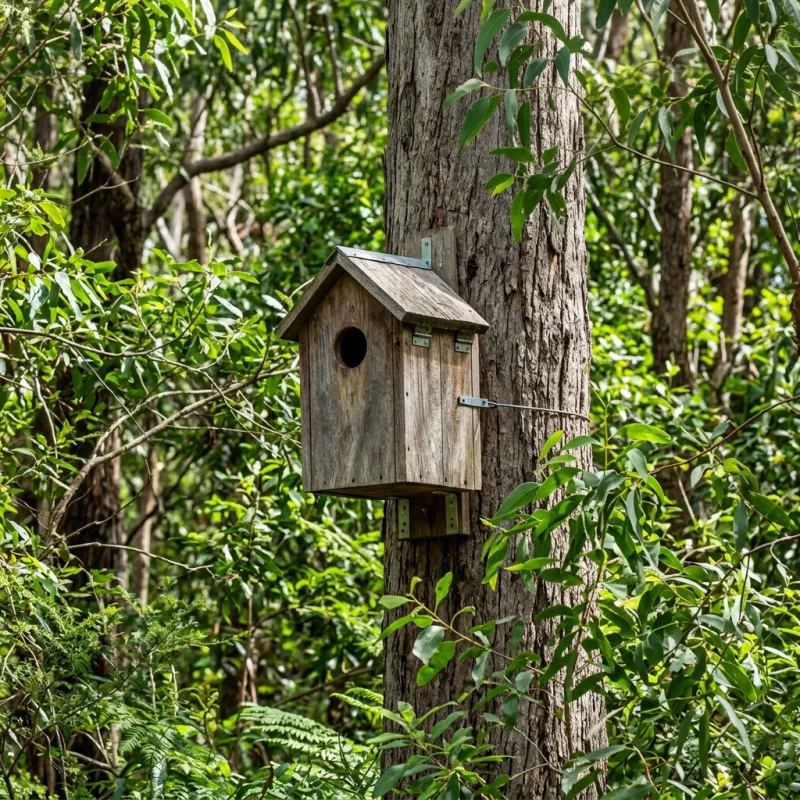 Animal nesting box installed as a humane alternative to a Dandenong roof cavity